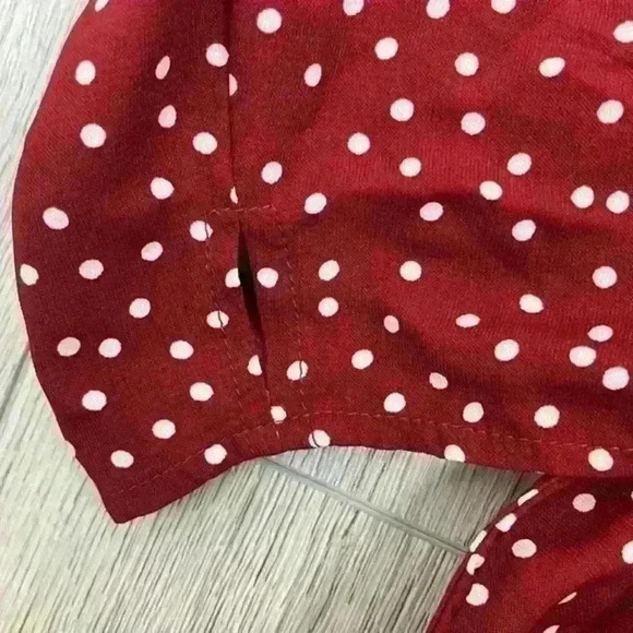 SHEIN Maroon Polka Dot Set Size M - Picture 8 of 12